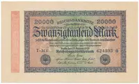 Německo, 20000 Mark 1923, Ro.84b