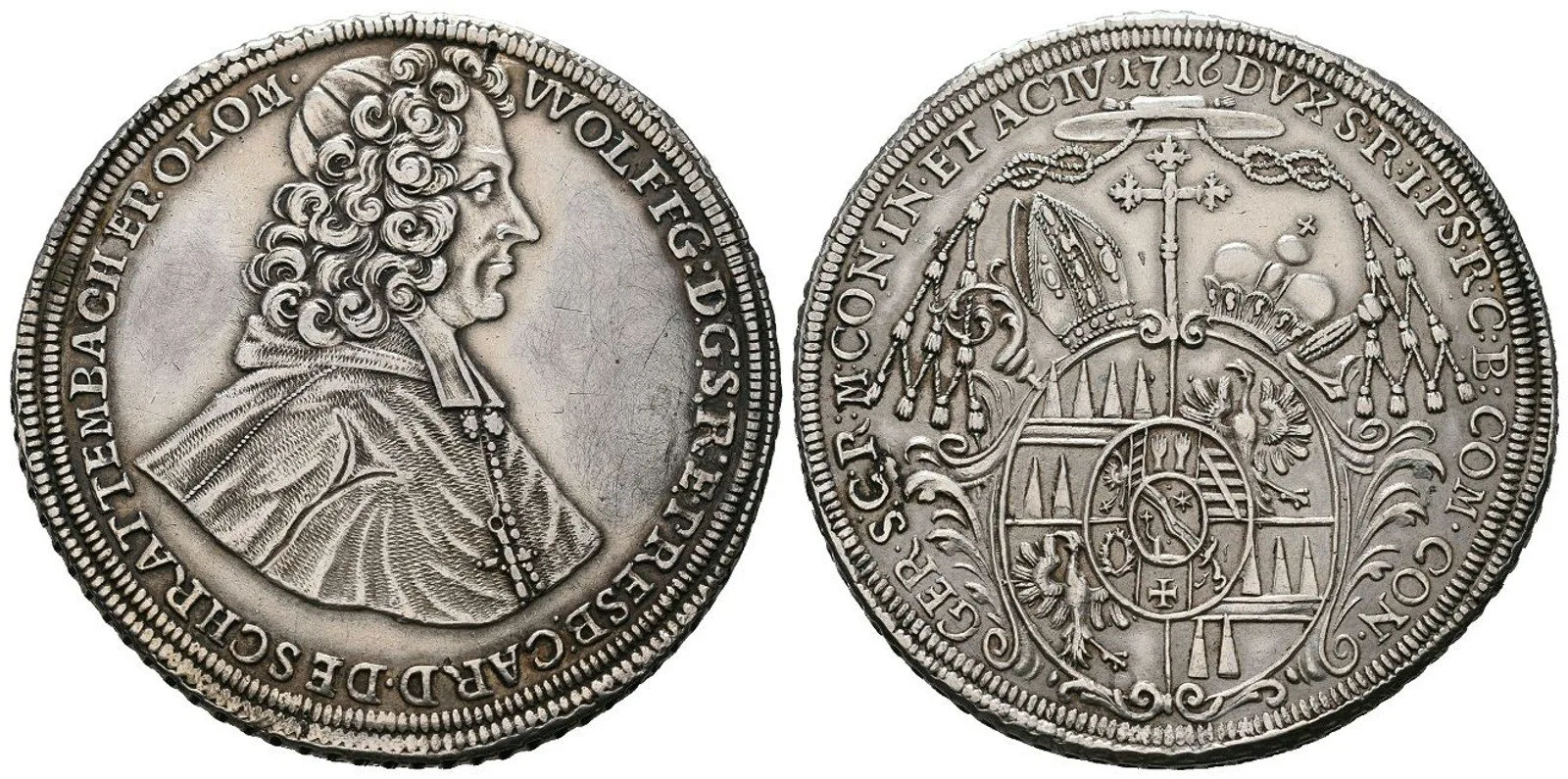 Olomouc - biskupství, Wolfgang von Schrattenbach, 1711 - 1738 — 1