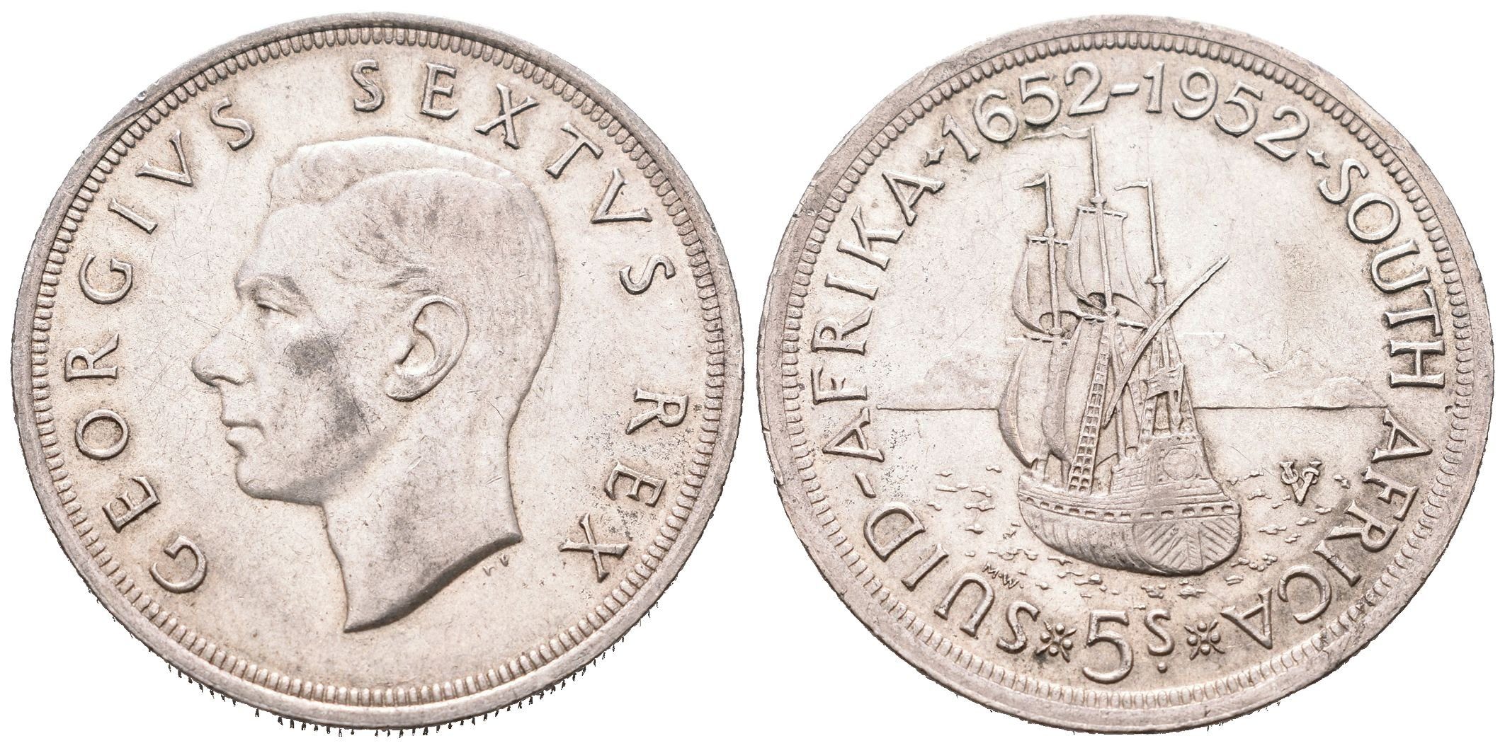 Britská jižní Afrika, 5 Shilling 1952 - Pamětní