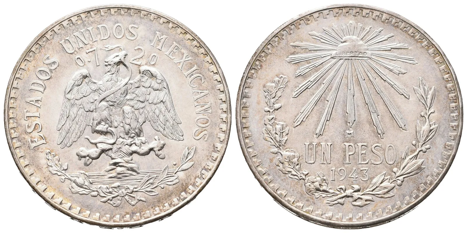 Mexiko, 1 Peso 1943 M