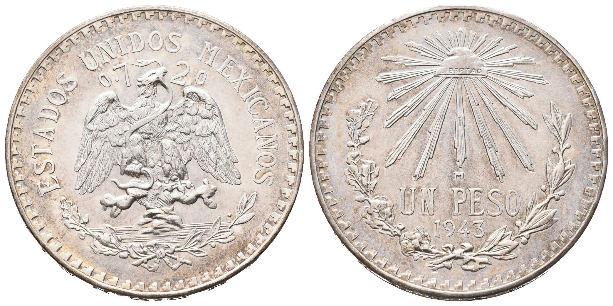 Mexiko, 1 Peso 1943 M