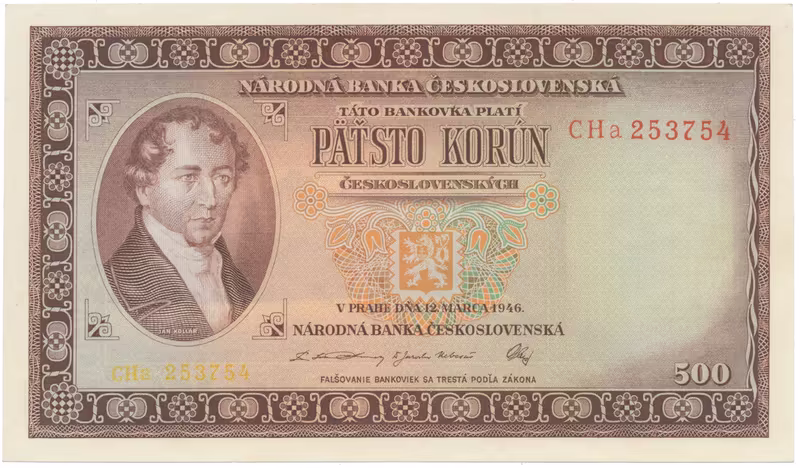 500 Koruna 1946, série CHa, Hej.81b