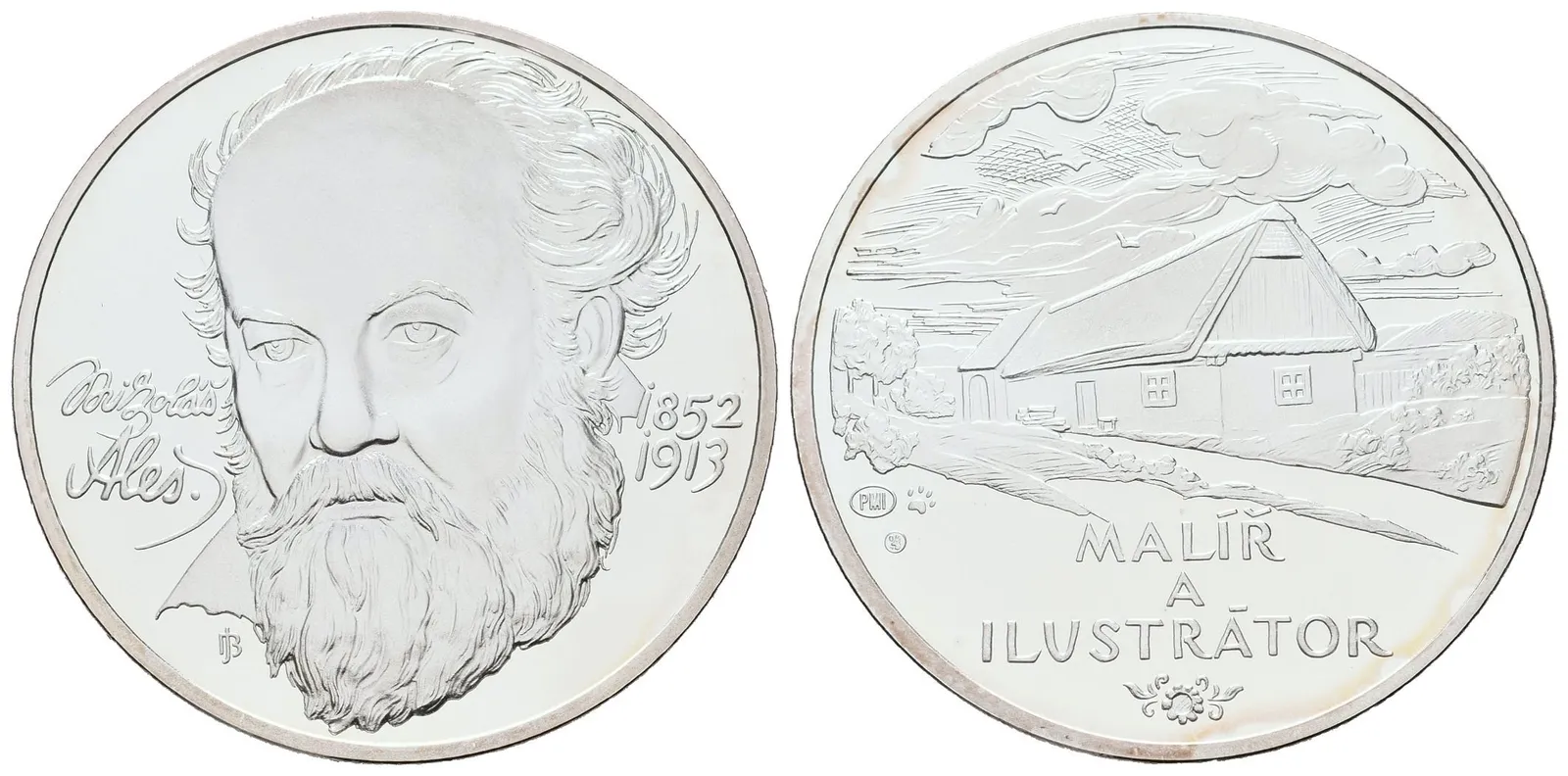 AR Medaile b.l. (2012) - Mikoláš Aleš - 160. výročí narození