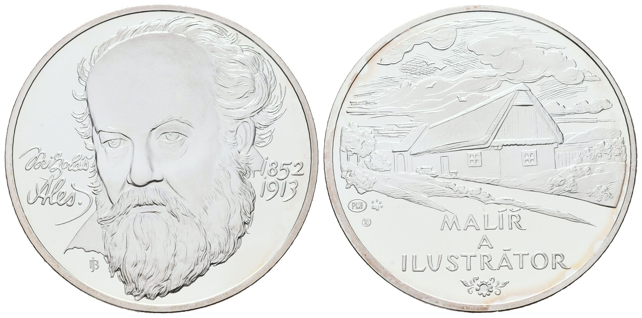 AR Medaile b.l. (2012) - Mikoláš Aleš - 160. výročí narození