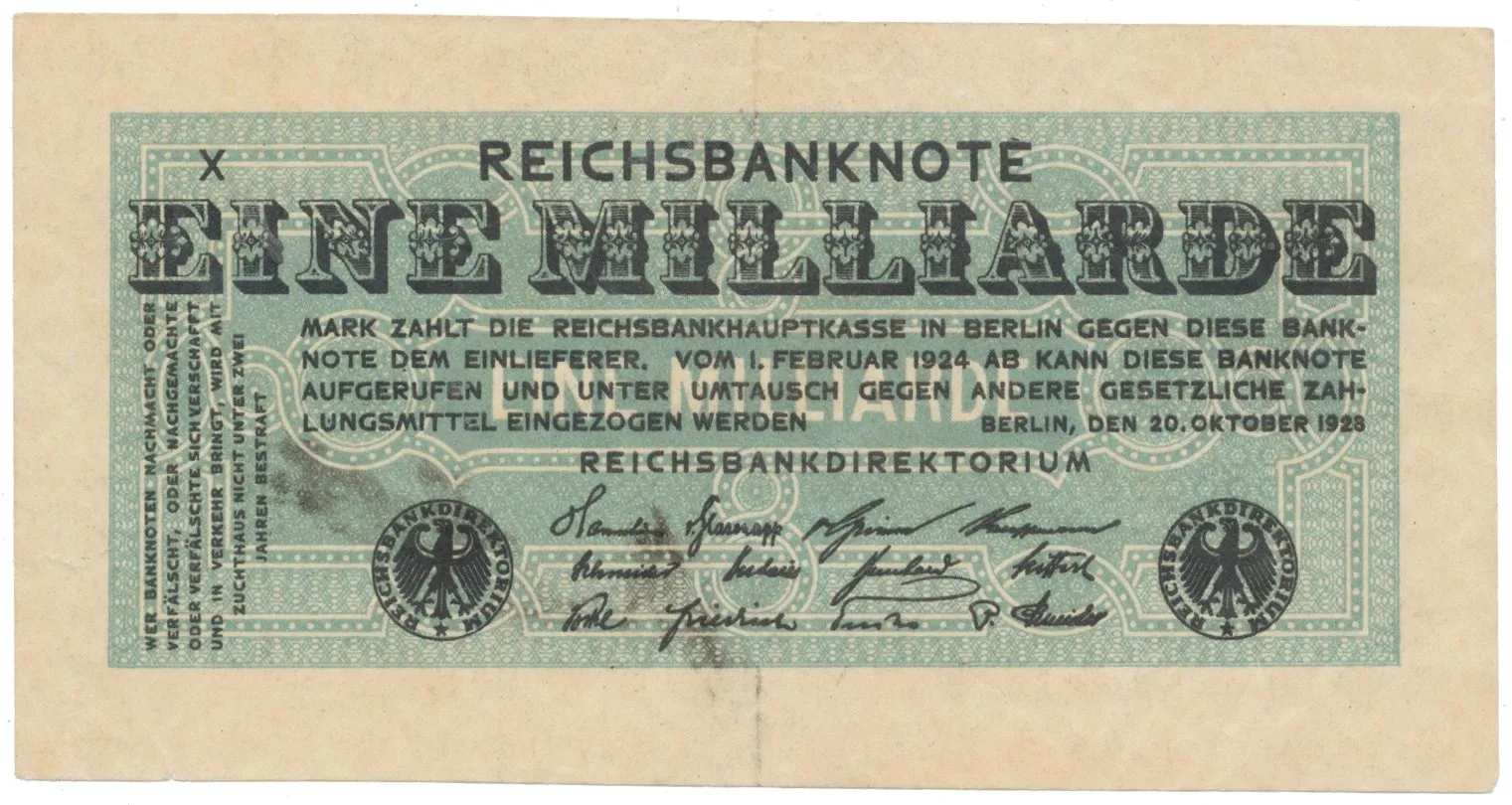 Německo, 1 Milliarde Mark 1923, Ro.119a