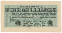 Německo, 1 Milliarde Mark 1923, Ro.119a