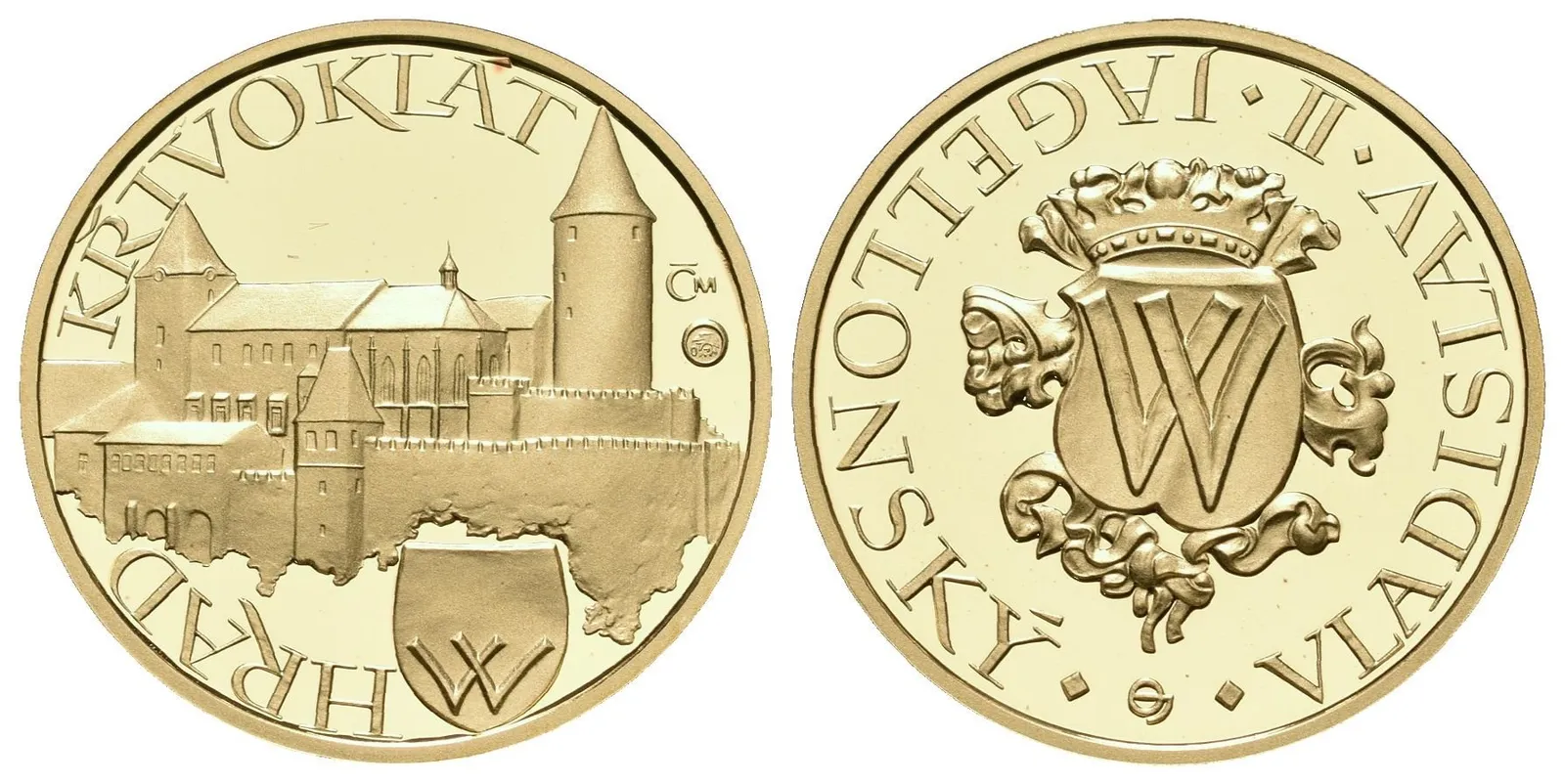 Medaile 2010 (Oplištil) - Hrad Křivoklát.Au 0,999, 22 mm (7,78 g), kapsle, certifikát, — 1