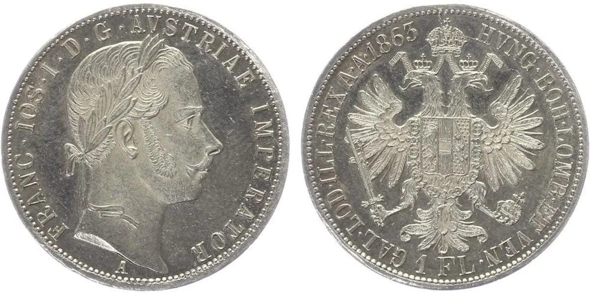Rakouská a spolková měna, 1857 - 1892 — 1