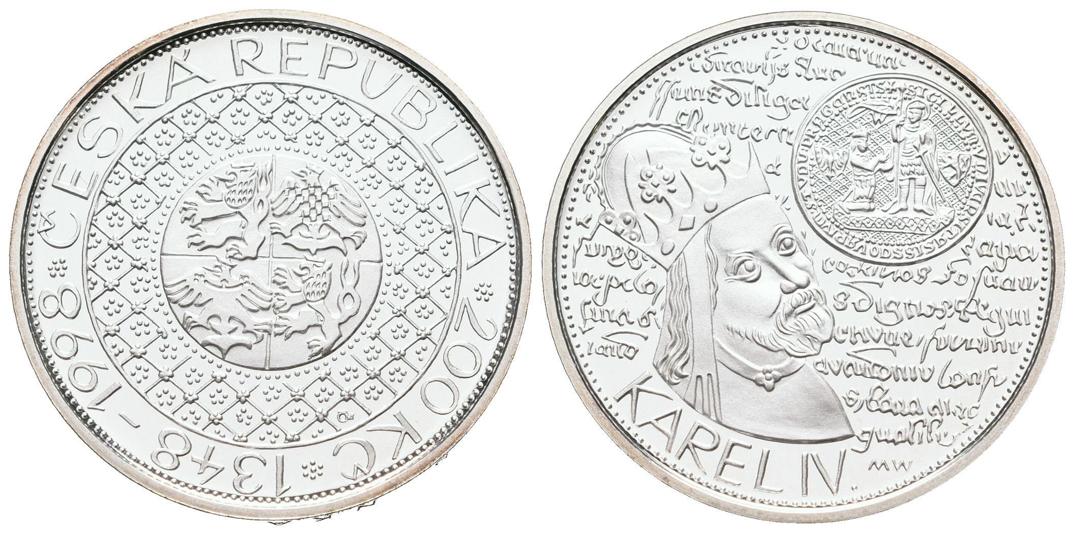 200 Kč 1998 - Universita Karlova, PROOF