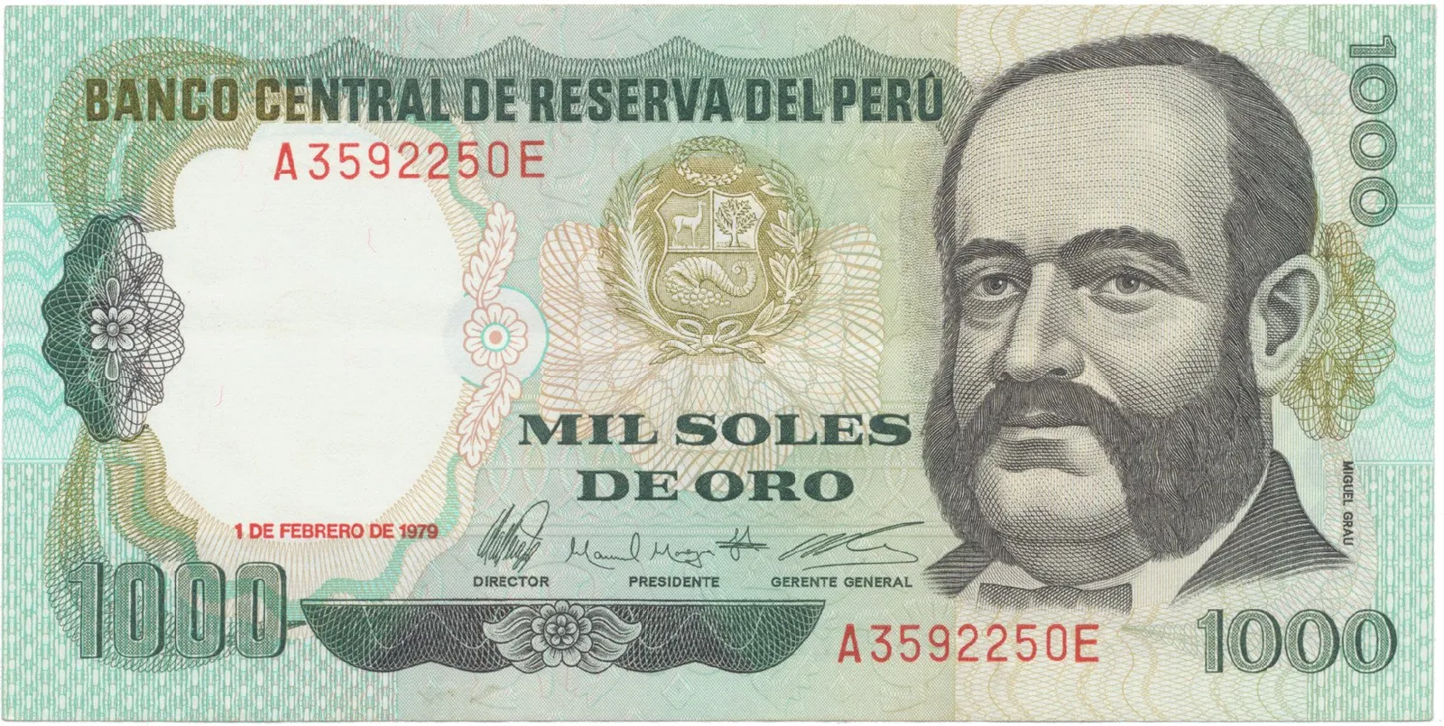 Peru, 1000 Soles de Oro 1979, P.118