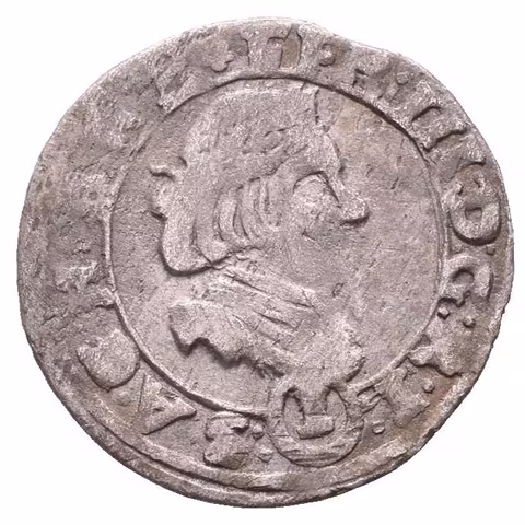 Krejcar 1648 HL, Těšín a Skočov-Loos+Bremen, Hal.1355, patina, ned., rysky