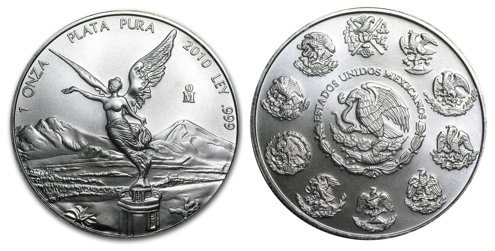 Mexiko, Stříbrná mince Libertad 2010