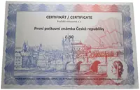 Investiční stříbrná medaile - První poštovní známka České republiky - 999/1000 Ag 10.4 g - fotografie 5