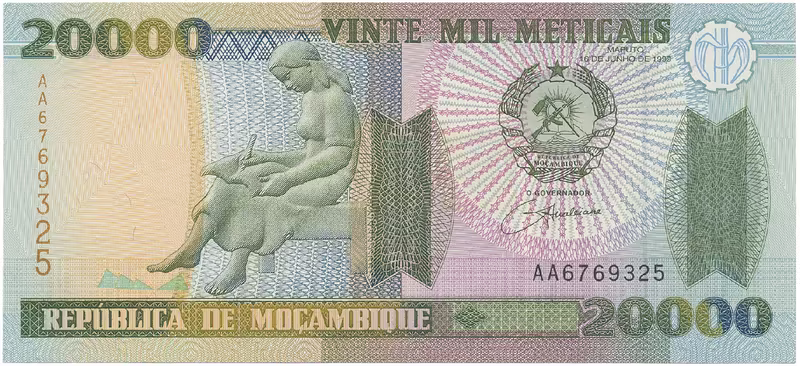 Mosambik, 20.000 Meticais 1999, P.140