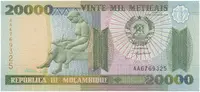 Mosambik, 20.000 Meticais 1999, P.140