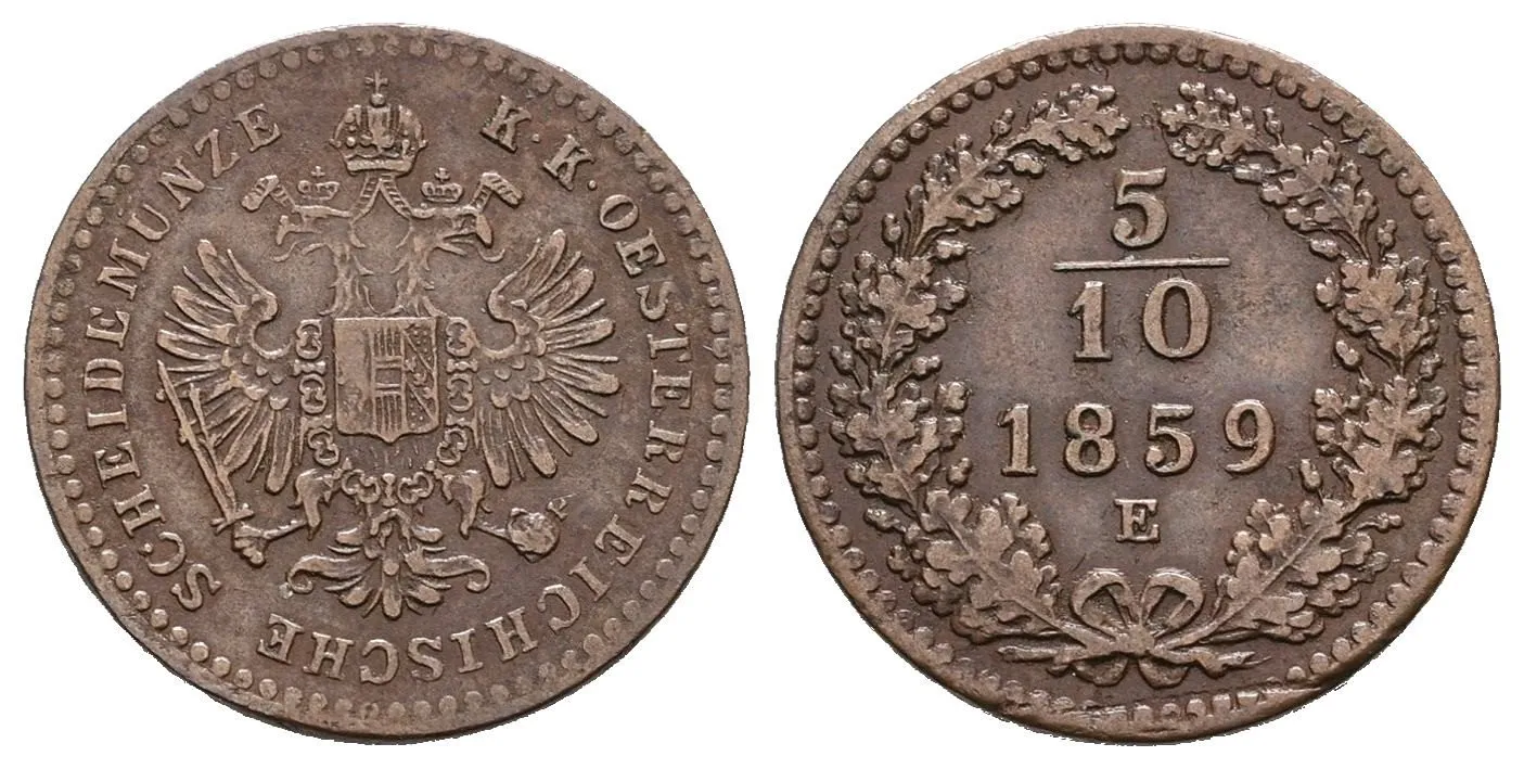 Rakouská a spolková měna, 1857 - 1892 — 1