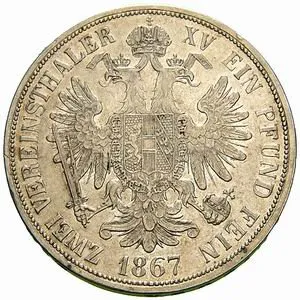 Rakouská a spolková měna, 1857 - 1892 — 1