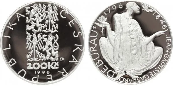 200 Kč 1996 -  Jean-Baptiste Gaspard Deburau, PROOF