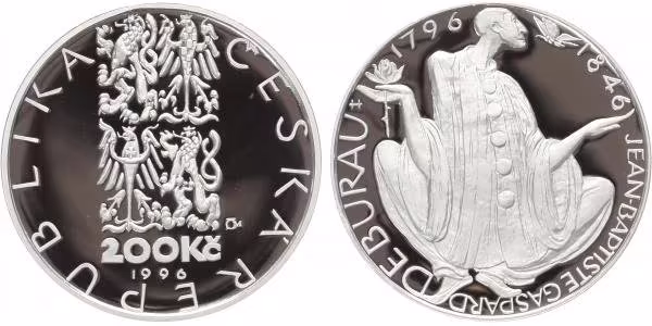 200 Kč 1996 -  Jean-Baptiste Gaspard Deburau, PROOF