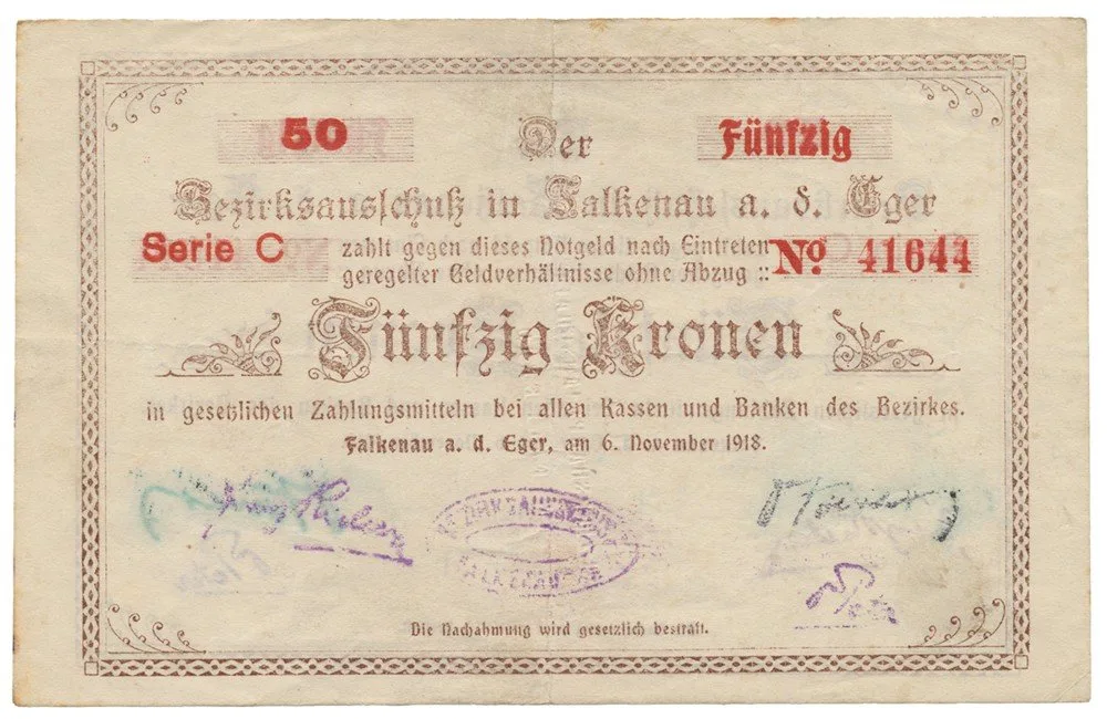 Nouzovky české od roku 1914 — 1