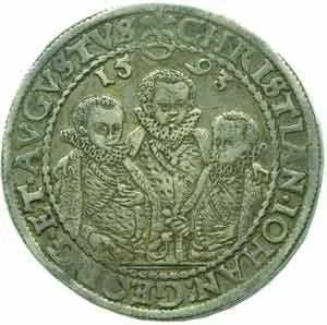 Sasko, Christian II., Johann Georg I. a August, 1591 - 1611 — 1