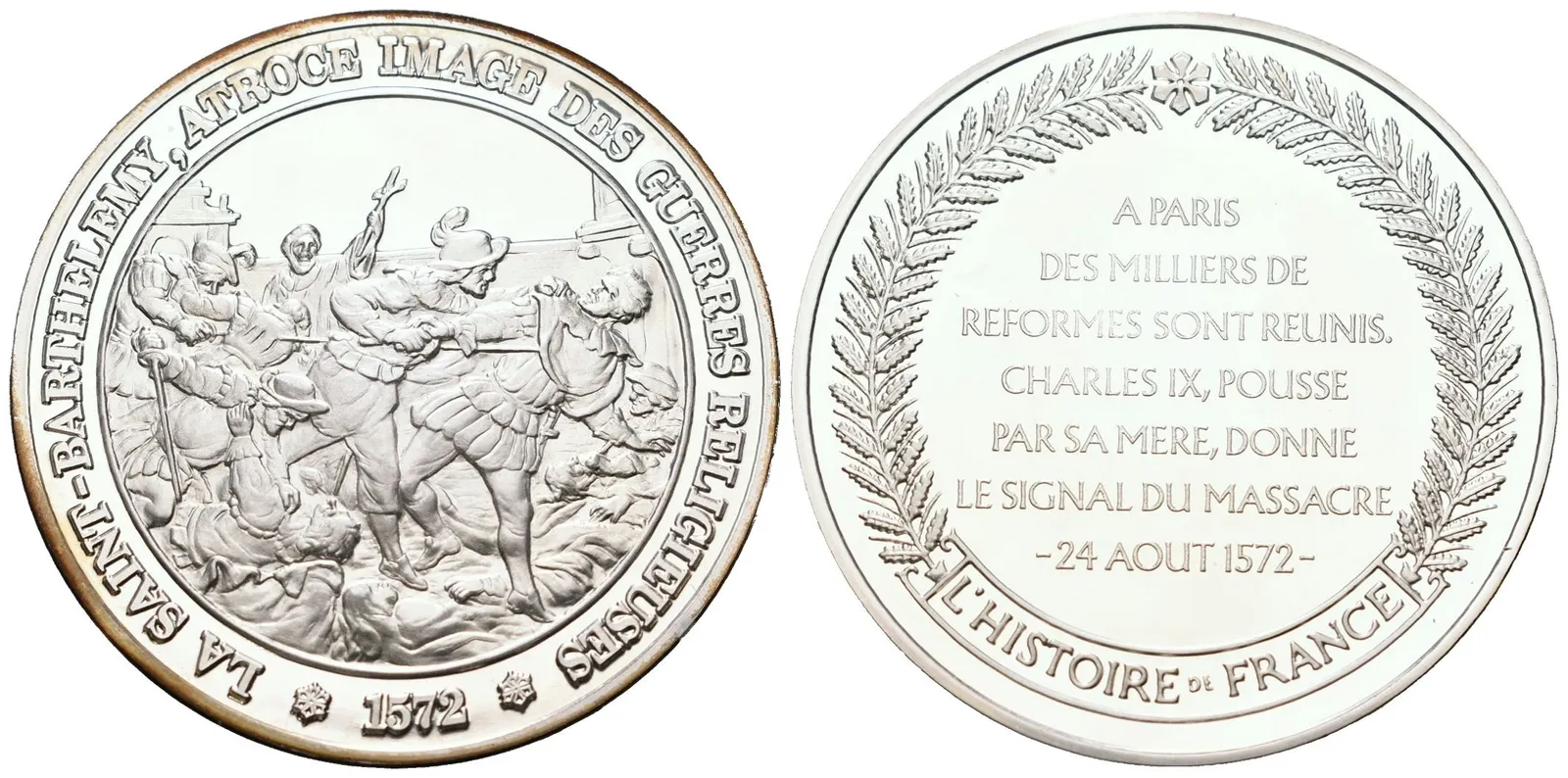Francie - AR Medaile b.l. - La St-Barthélémy