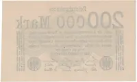 Německo, 200 000 Mark 1923, Ro.99b - fotografie 2