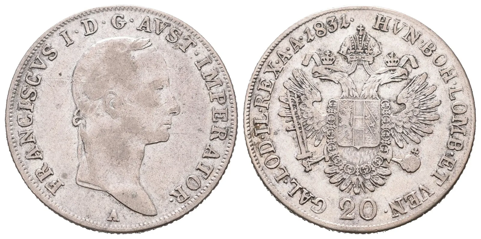 František II., 20 Krejcar 1831 A
