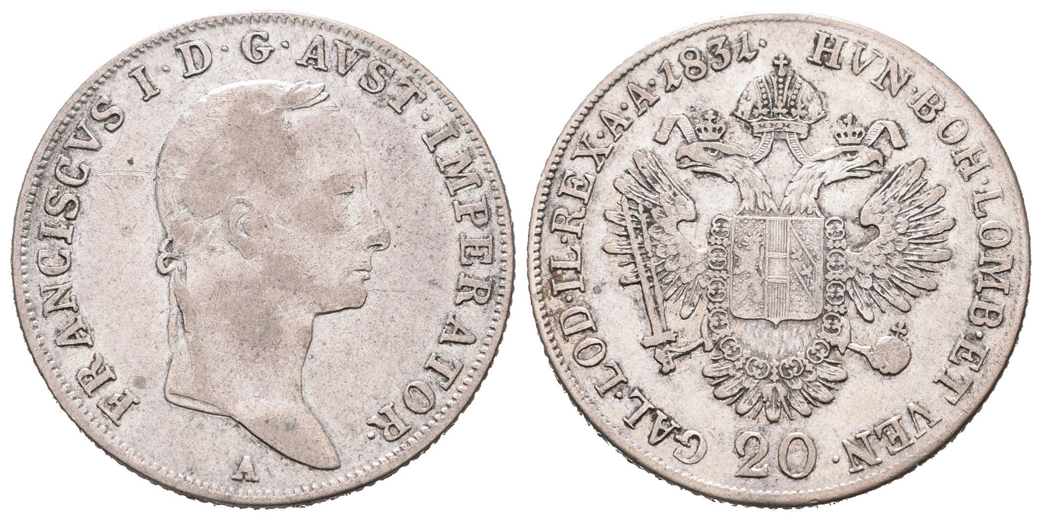 František II., 20 Krejcar 1831 A