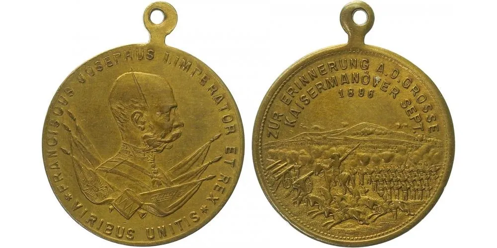 František Josef I., medaile vojenských manévrů — 1