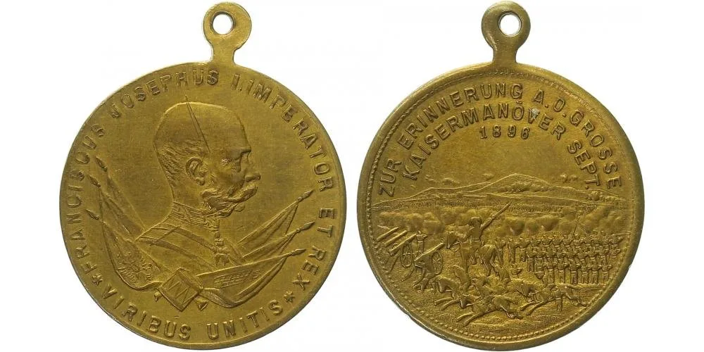 František Josef I., medaile vojenských manévrů — 1