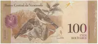 Venezuela, 100 Bolivares 2009, anulát - MUESTRA SIN VALOR, P.93cs - fotografie 2