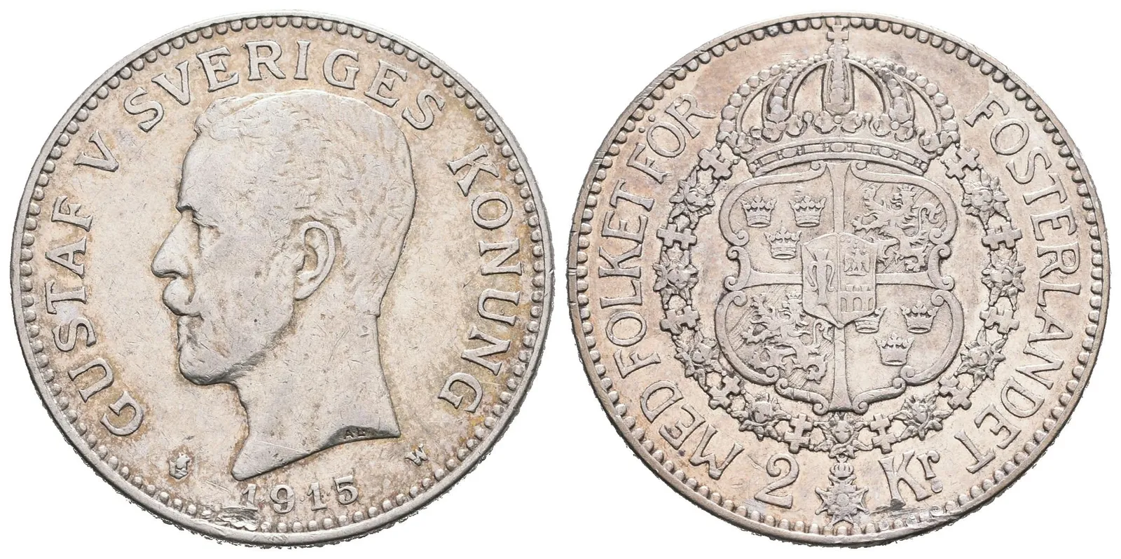 Švédsko, 2 Koruna 1915