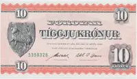 Faerské ostrovy, 10 Krónur (1954), P.14
