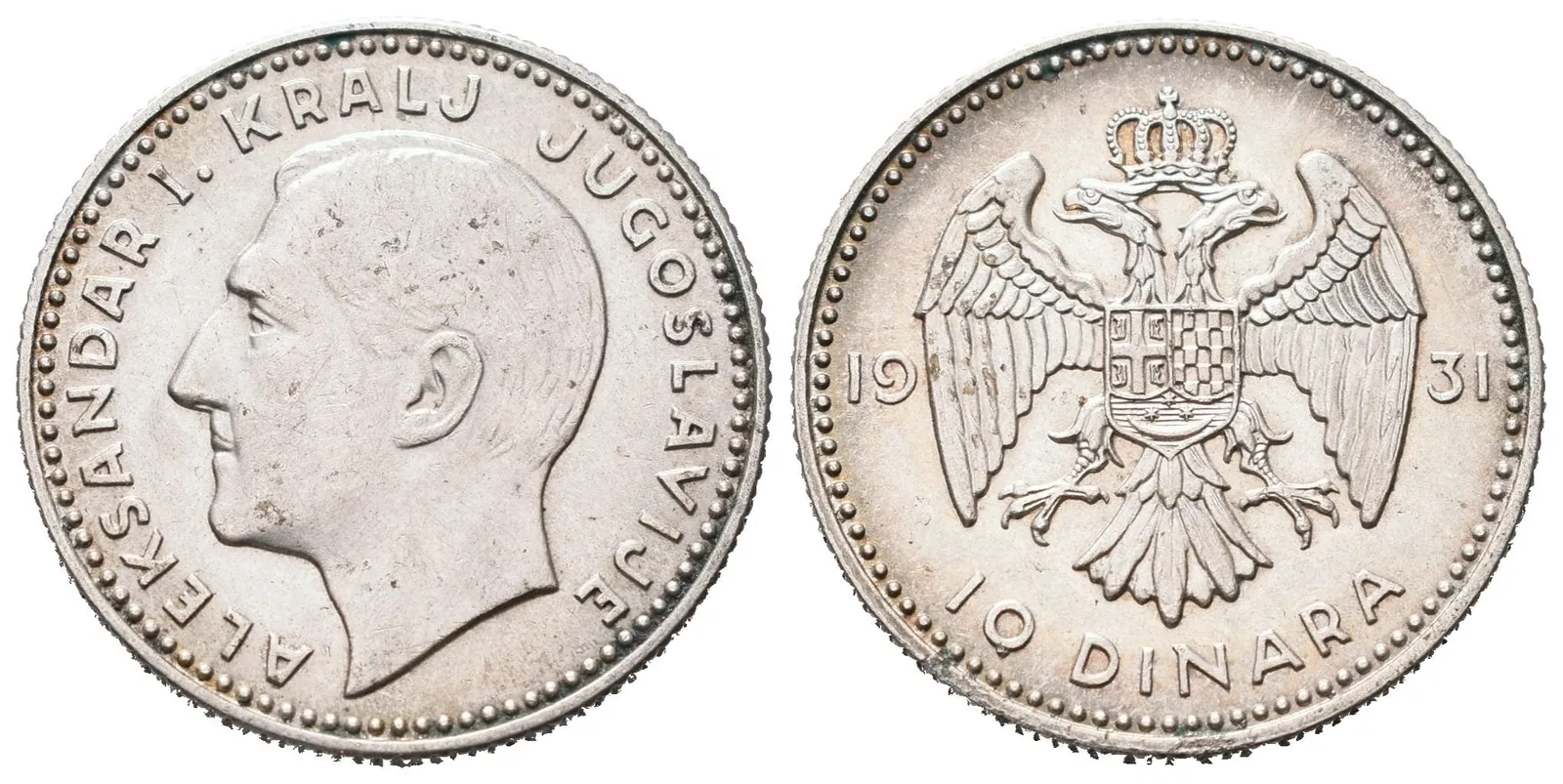 Jugoslávie, 10 Dinar 1931