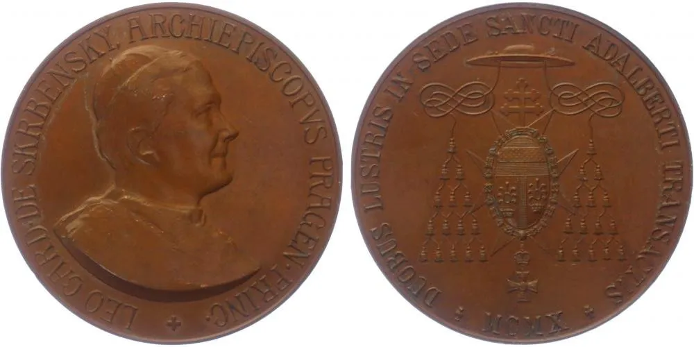 Praha - arcibiskupství, Lev kardinál Skrbenský, 1899 - 1917 — 1