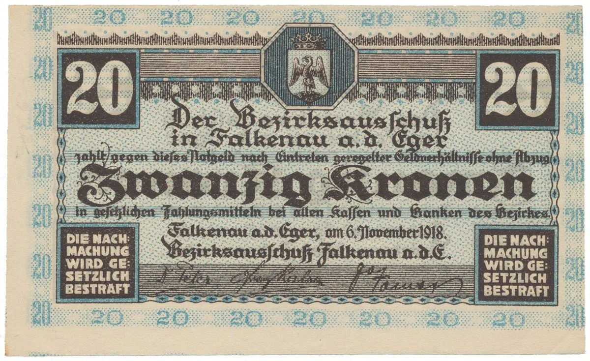 Nouzovky české od roku 1914 — 1