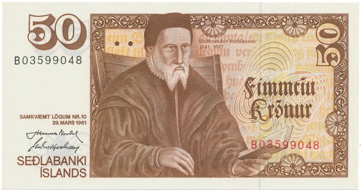 Island, 50 Krónur 1961(1981), P.49a