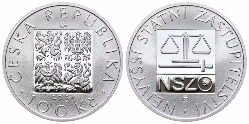 100 Kč 2024 - Nejvyšší státní zastupitelství, PROOF