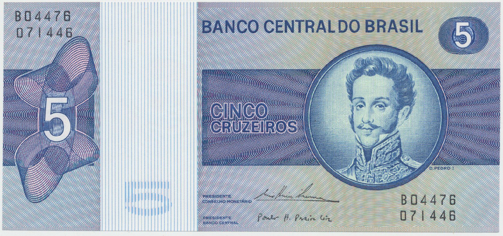 Brazílie, 5 Cruzeiros (1974), P.192c