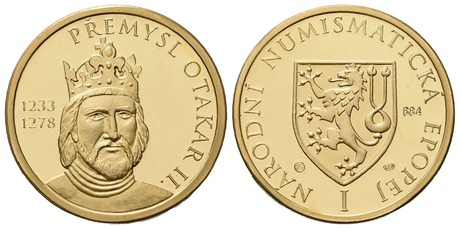Medaile b.l. - Přemysl Otakar II. - Národní numismatická epopej