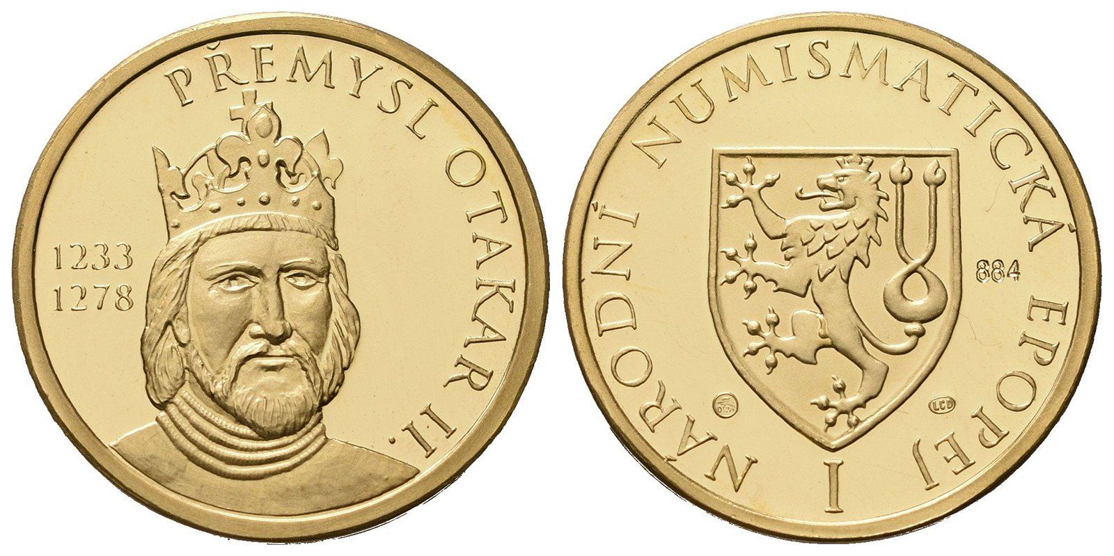 Medaile b.l. - Přemysl Otakar II. - Národní numismatická epopej