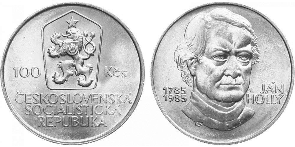100 Kčs 1985 - Ján Hollý