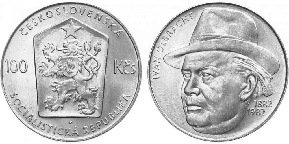 100 Kčs 1982 - Ivan Olbracht