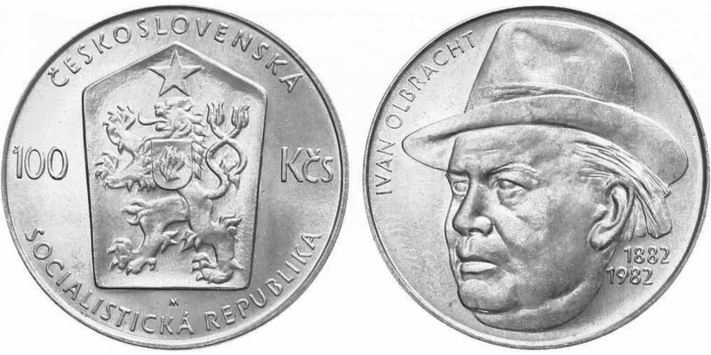 100 Kčs 1982 - Ivan Olbracht