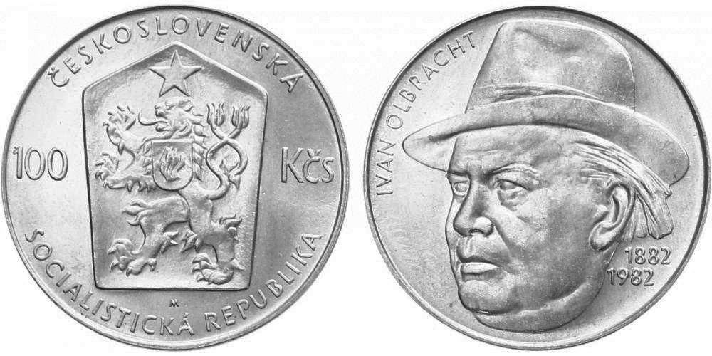 100 Kčs 1982 - Ivan Olbracht