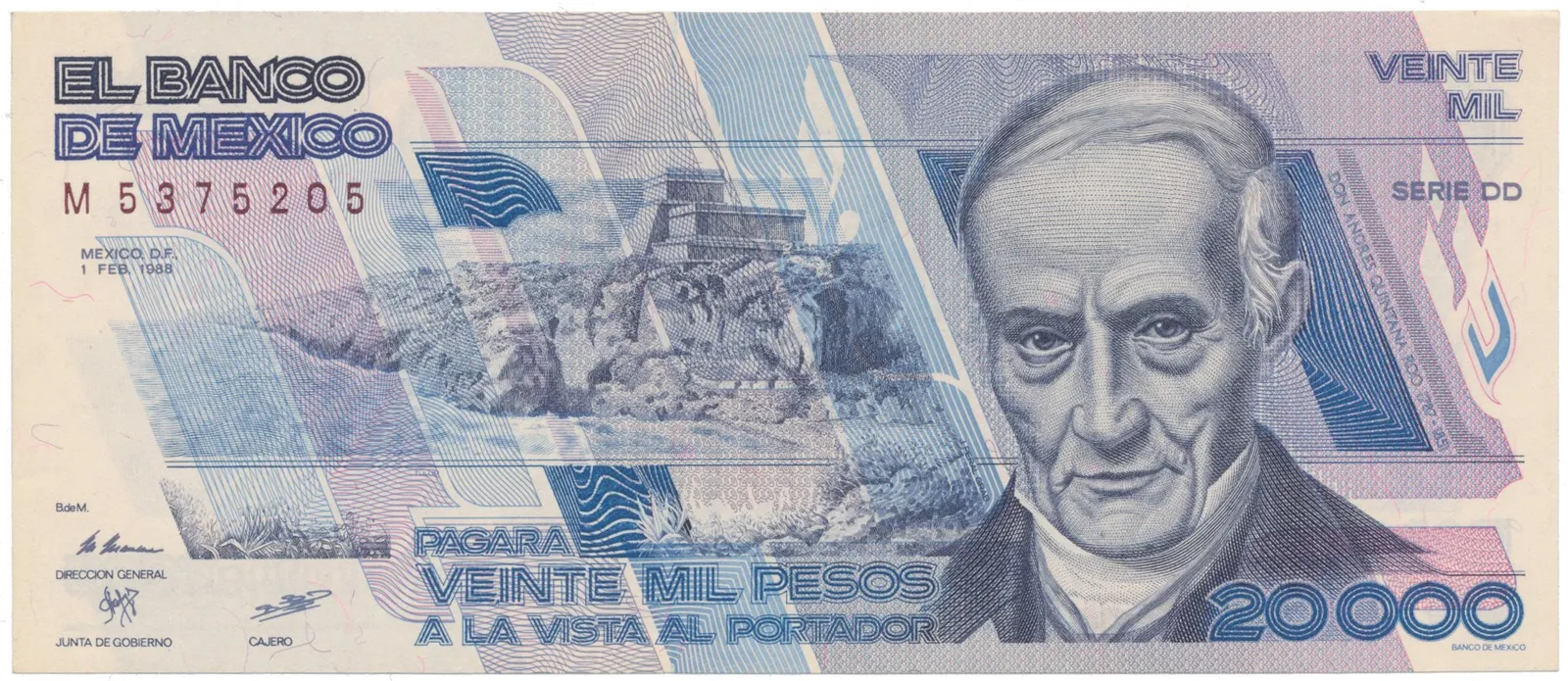 Mexiko, 20.000 Pesos 1988, P.92a