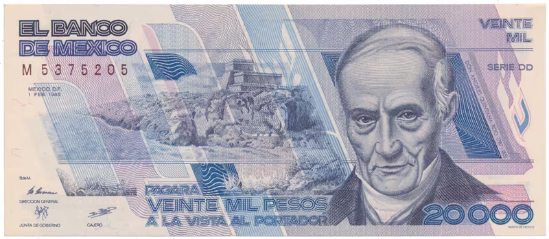 Mexiko, 20.000 Pesos 1988, P.92a