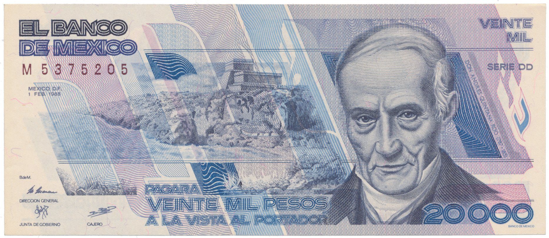 Mexiko, 20.000 Pesos 1988, P.92a
