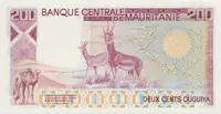 Mauretánie, 200 Ouguiya 1975, nevydaná, P.3B - fotografie 2